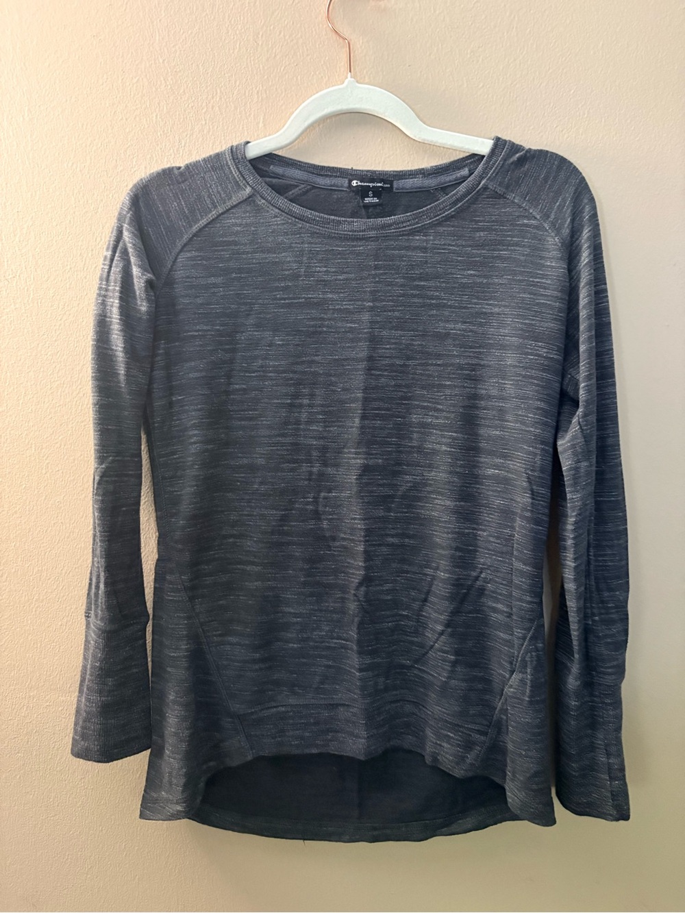 Champion gray heathered Long Sleeve Top